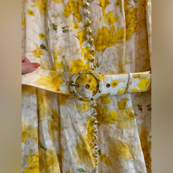 ZIMMERMANN WONDERLAND FLORAL BELTED MINI DRESS - SIZE 4 - NWOT - Picture 7 of 10